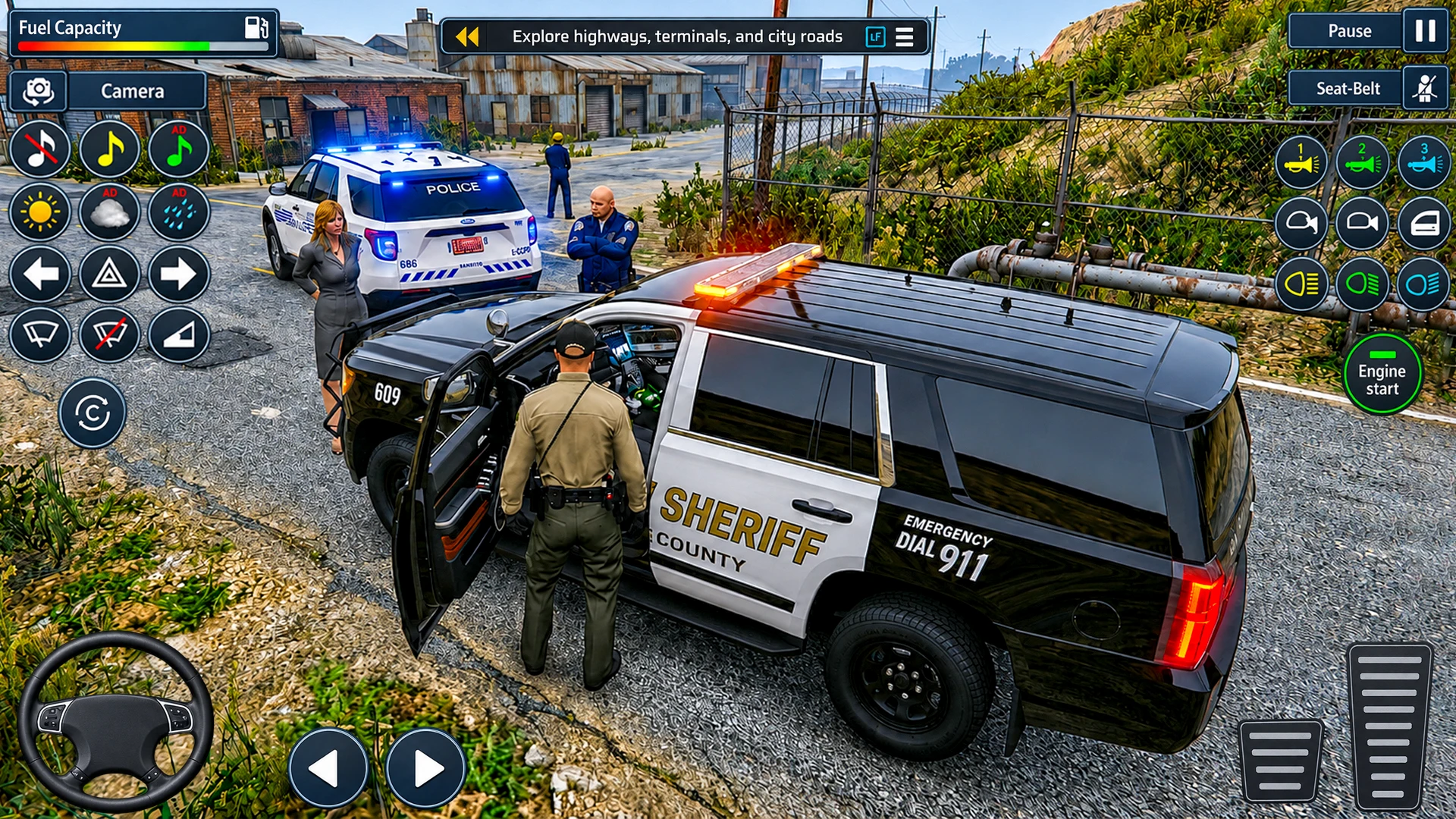 Police Prado Parking: Cop Game screenshot